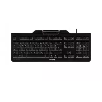 CHERRY KC 1000 SC juhtmega nutikaardiga klaviatuur, must, USB (QWERTY – Ühendkuningriik)