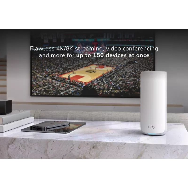 NETGEAR Orbi 870 kolmeribaline (2,4 GHz / 5 GHz / 6 GHz) Wi-Fi 7 (802.11be) valge 4 sisemist