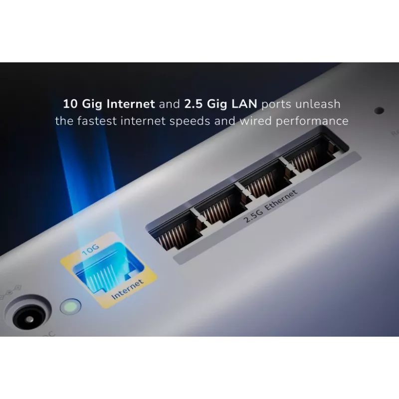 NETGEAR Orbi 870 kolmeribaline (2,4 GHz / 5 GHz / 6 GHz) Wi-Fi 7 (802.11be) valge 4 sisemist
