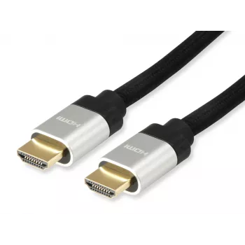 Equip HDMI 2.1 ülikiire kaabel, 10 m, AM/AM, 10 m, HDMI tüüp A (standard), HDMI tüüp A (standard), 3D, heli tagasikanal (ARC), must