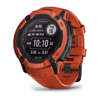 Nutikell GARMIN Instinct 2X Solar — spordikell, 50 mm polümeerkorpus, päikeseenergia laadimine, GPS (GPS/GLONASS/Galileo), 10 ATM, silikoonrihm