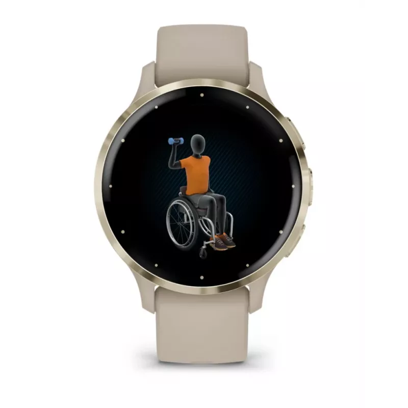 GARMIN INTERNATIONAL Venu 3S - 41 mm - nutikell rihmaga - prantsuse - hall
