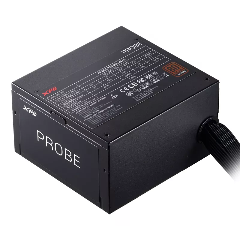 XPG PROBE 700 BRONZE toiteplokk, 700 W, 100 - 240 V, 47 - 63 Hz, 10 A, aktiivne, 19 A