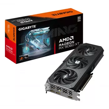Videokaart GIGABYTE Radeon RX 9060 XT GAMING 8G — 8 GB GDDR6, 128-bit, PCIe 5.0, 3130 MHz