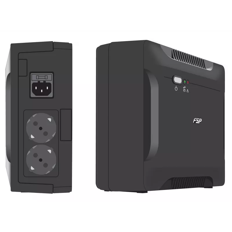 FSP Nano 800 katkematu toiteallikas (UPS) ooterežiim (Offline) 0,8 kVA 480 W 2 vahelduvvoolu pistikupesa