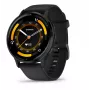 GARMIN INTERNATIONAL Venu 3 - Tumehall roostevabast terasest raam, must korpus ja silikoonrihm - 45 mm