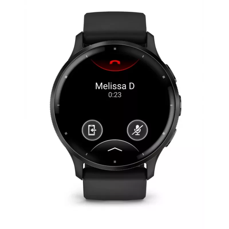 GARMIN INTERNATIONAL Venu 3 - Tumehall roostevabast terasest raam, must korpus ja silikoonrihm - 45 mm