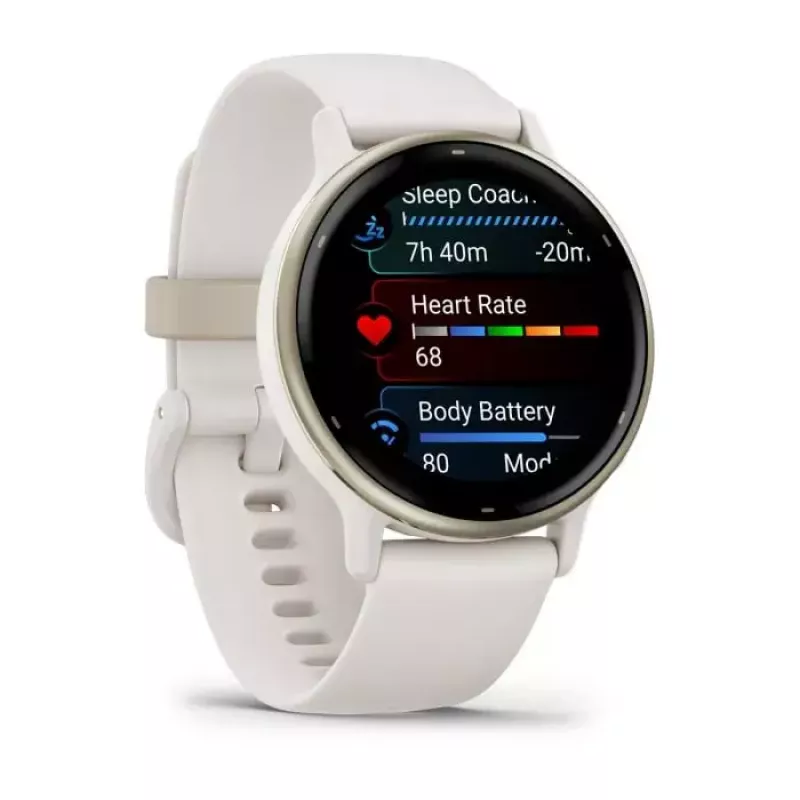 Nutikell GARMIN Vivoactive 5 — spordikell, 42 mm alumiinium/polümeer korpus, AMOLED 1,2 tolli, GPS/GLONASS/Galileo, HR ja SpO2, 5 ATM, 11 päeva aku