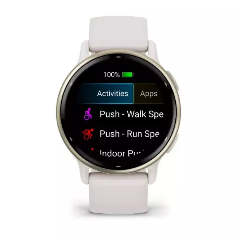 Nutikell GARMIN Vivoactive 5 — spordikell, 42 mm alumiinium/polümeer korpus, AMOLED 1,2 tolli, GPS/GLONASS/Galileo, HR ja SpO2, 5 ATM, 11 päeva aku