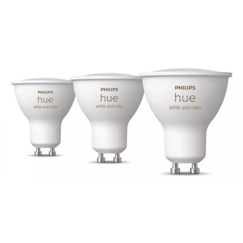Philips Hue White and colour ambience GU10 – nutikas prožektor – (3-pakk)