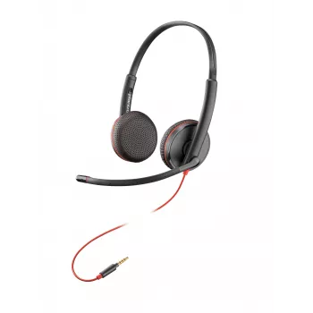 HP Poly Blackwire C3225 Top, juhtmega, kontor/kõnekeskus, 87 g, kõrvaklapid, must