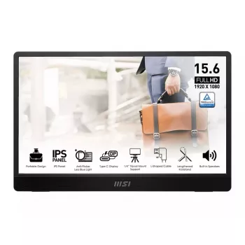 MSI PRO MP161DE E2 arvutimonitor 39,6 cm (15,6 tolli) 1920 x 1080 pikslit Full HD LED must