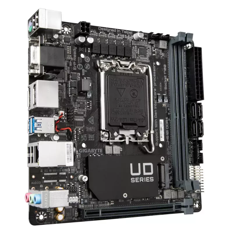 Emaplaat GIGABYTE H610I DDR4, Intel LGA 1700, Mini-ITX