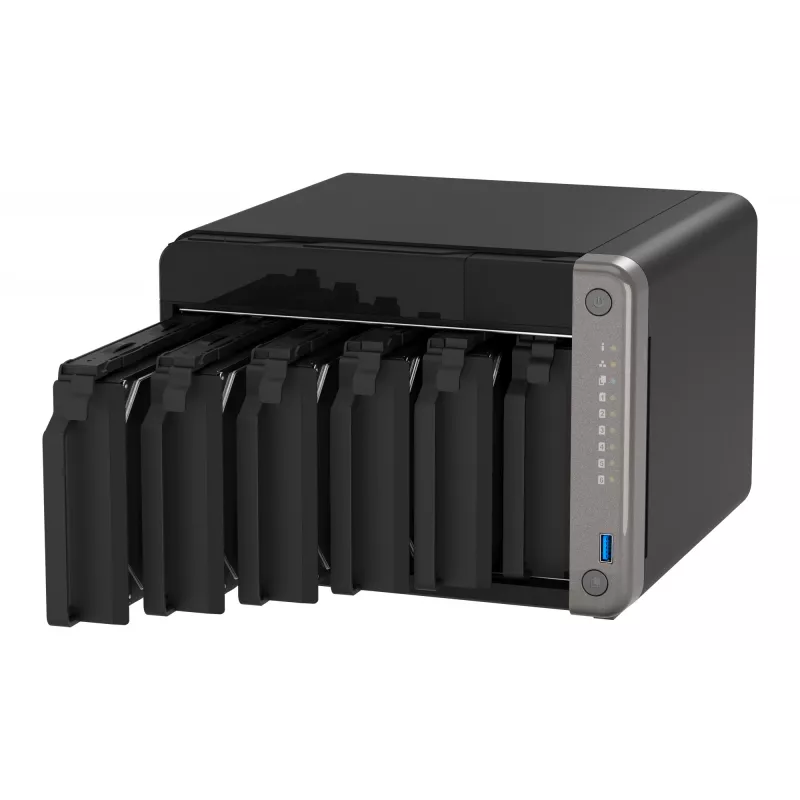 QNAP TS-AI642-8G NAS/server salvestusseade Torn ARM Cortex-A76 8 GB Must