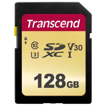 Välkmälu Transcend 128GB SDXC UHS-I 500S