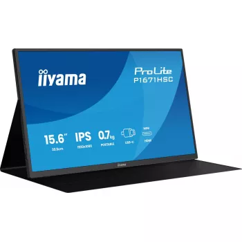 iiyama ProLite P1671HSC-B1 arvutimonitor 39,6 cm (15,6 tolli) 1920 x 1080 pikslit Full HD LED must