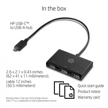 HP USB-C USB-A jaoturisse