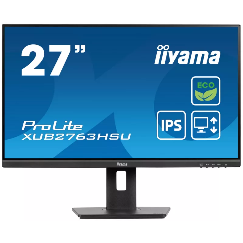 iiyama ProLite XUB2763HSU-B1 arvutimonitor 68,6 cm (27 tolli) 1920 x 1080 pikslit Full HD LED must