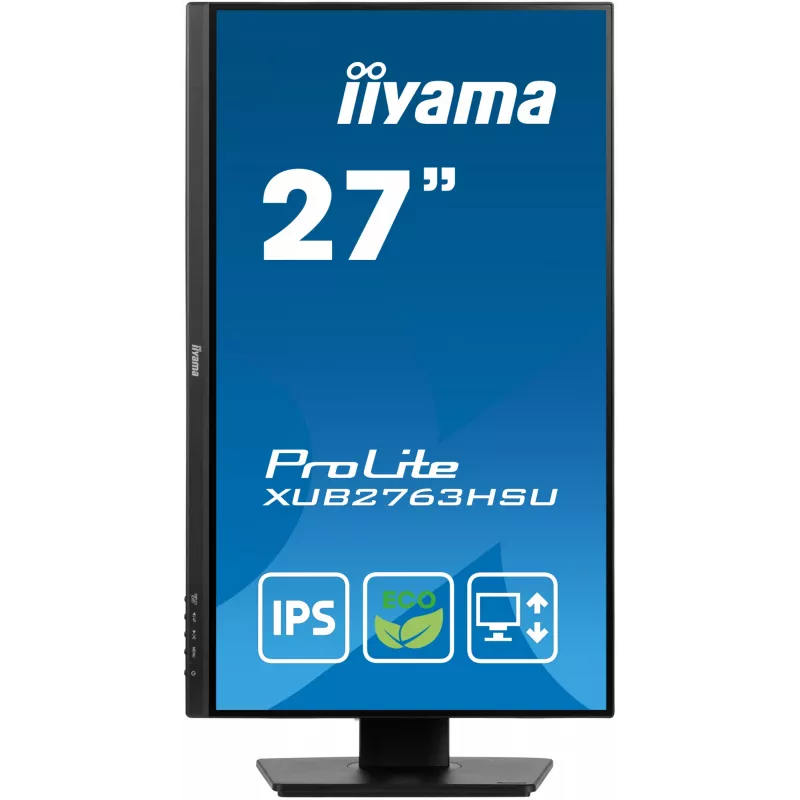 iiyama ProLite XUB2763HSU-B1 arvutimonitor 68,6 cm (27 tolli) 1920 x 1080 pikslit Full HD LED must