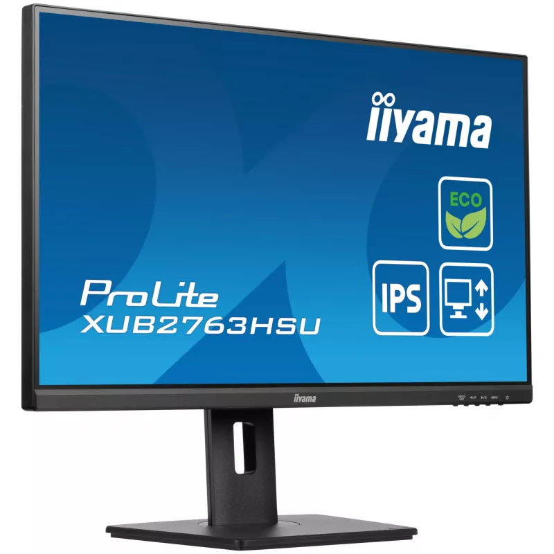 iiyama ProLite XUB2763HSU-B1 arvutimonitor 68,6 cm (27 tolli) 1920 x 1080 pikslit Full HD LED must