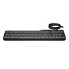 HP 405 Multi-Seadme taustvalgustusega juhtmega klaviatuur, täissuuruses (100%), juhtmega, USB, membraan, must