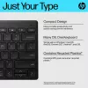 HP 355 kompaktne Bluetooth-klaviatuur — juhtmeta mehaaniliste klahvidega, must, 0,34 kg