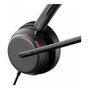 Lenovo 4Z21P85373 kõrvaklapid/peakomplekt Juhtmega Peapael Kontor/Kõnekeskus USB Type-C / USB Type-A Must