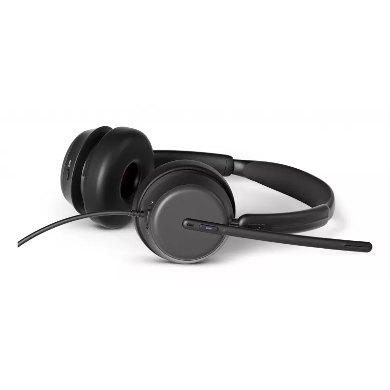 Lenovo 4Z21P85373 kõrvaklapid/peakomplekt Juhtmega Peapael Kontor/Kõnekeskus USB Type-C / USB Type-A Must