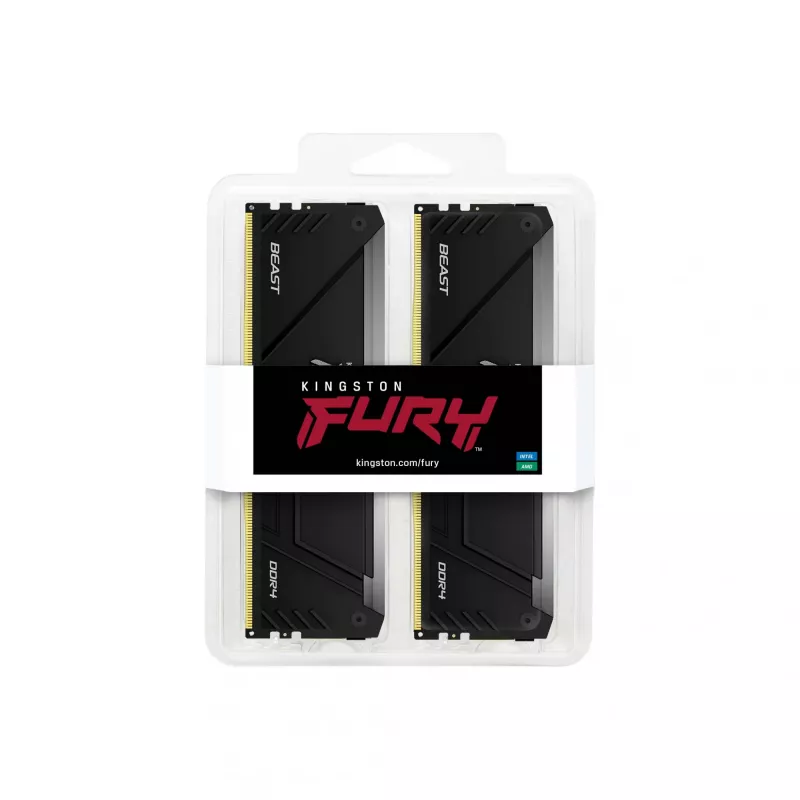 Kingston Technology FURY Beast 64GB 3200MT/s DDR4 CL16 DIMM (2 komplekti) RGB