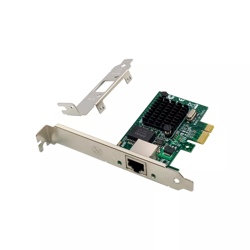 LevelOne Gigabit PCIe võrgukaart, kaasas madala profiili klamber