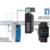 LevelOne Hilbert 10-Pordiline tööstuslik gigabitine nutikas lihtlüliti, 8x RJ45, 2x SFP