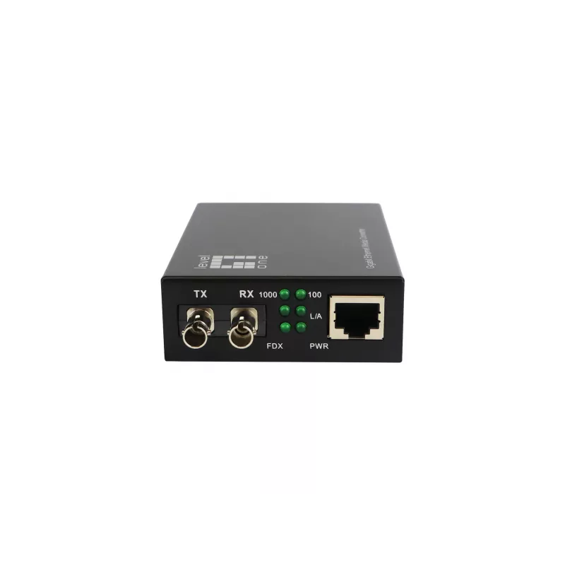 LevelOne RJ45-ST Gigabit meediamuundur, ühemoodiline fiiber, 1310nm, 20km