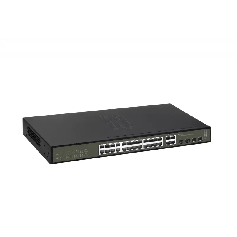 Hallatav lüliti LevelOne Hilbert 28-porti Gigabit Smart Lite