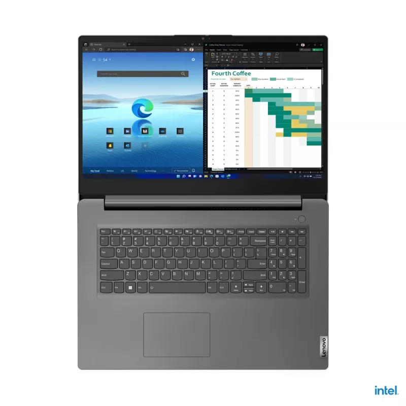Lenovo V17 G4 IRU Intel® U U300 sülearvuti 43,9 cm (17,3 tolli) Full HD 8 GB DDR4-SDRAM 512 GB SSD Wi-Fi 6 (802.11ax) Windows 11 Home Saksa Hall