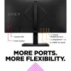 OMEN by HP 23,8-tolline FHD 165 Hz mängumonitor – OMEN 24, 60,5 cm (23,8 tolli), 1920 x 1080 pikslit, Full HD, LCD, 1 ms, must