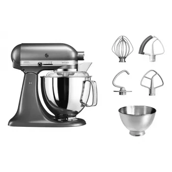 Köögikombain KITCHENAID Artisan 300 W 4,8 L roostevabast terasest kauss hõbedane