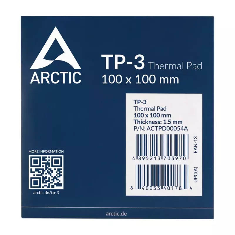 ARCTIC TP-3 Premium Performance termopadi 100 x 100 mm, 1,5 mm