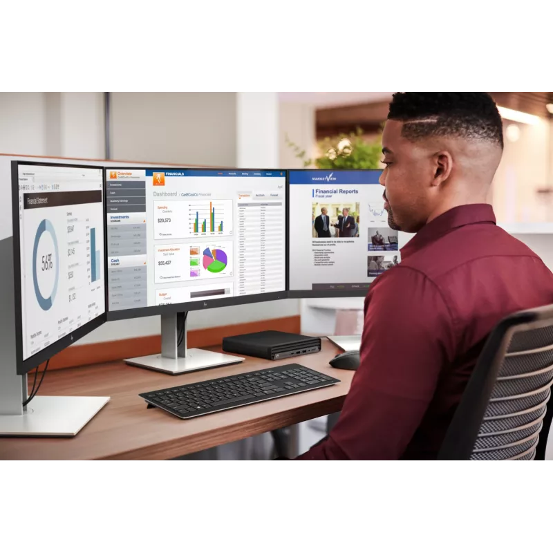 HP E-Series E24 G4 FHD Monitor, 60,5 cm (23,8 tolli), 1920 x 1080 pikslit, Full HD, LCD, 5 ms, must