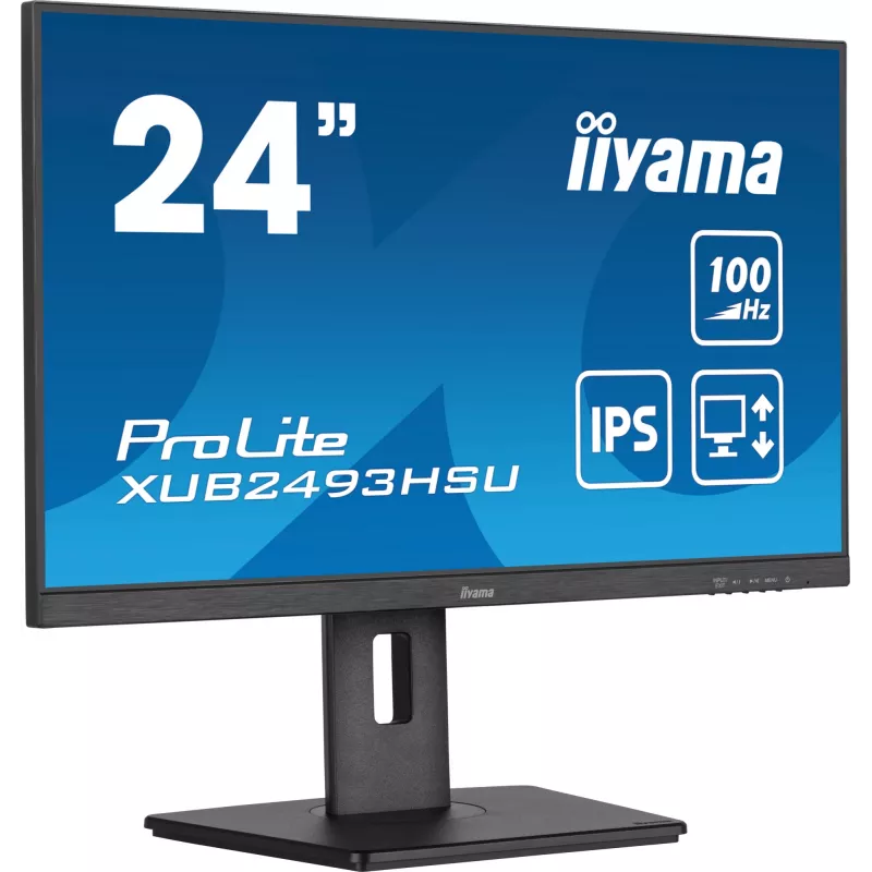 iiyama ProLite XUB2493HSU-B6 arvutimonitor 60,5 cm (23,8 tolli) 1920 x 1080 pikslit Full HD LED must