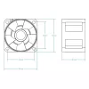 ARCTIC S4028-6K - 40 mm serveriventilaator, ventilaator, 4 cm, 250 p/min, 6000 p/min, 12,06 m³/h, must