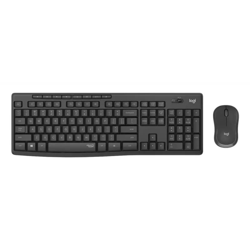 LOGITECH MK295 Vaikne juhtmevaba klaviatuuri/hiire komplekt - Grafiit - Qwertz Šveits/Luks