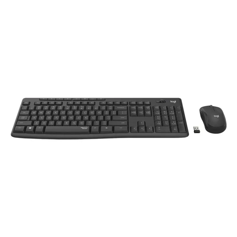 LOGITECH MK295 Vaikne juhtmevaba klaviatuuri/hiire komplekt - Grafiit - Qwertz Šveits/Luks