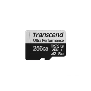 TRANSCEND Micro SDXC 340s - 256GB Uhs-i U3 klass 10 3D NAND-välkmälu