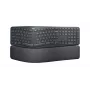 LOGITECH Ergo K860 - Juhtmeta poolitatud klaviatuur Äri Graphite Qwerty US Int'l