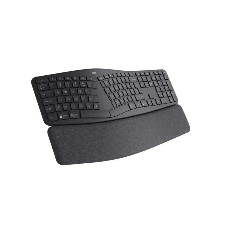 LOGITECH Ergo K860 - Juhtmeta poolitatud klaviatuur Äri Graphite Qwerty US Int'l