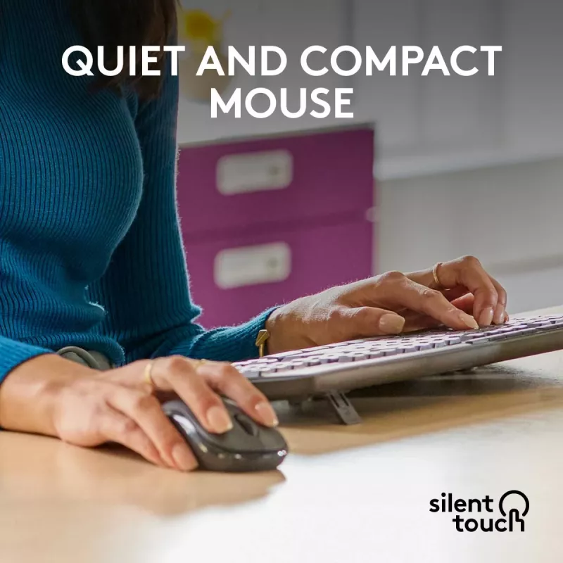 Logitech MK370 Combo for Business – täissuuruses traadita klaviatuur ja hiir