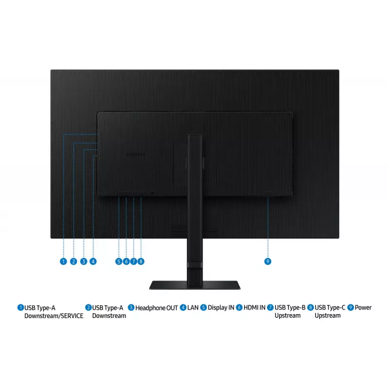 Samsung S80UD arvutimonitor 94 cm (37 tolli) 3840 x 2160 pikslit 4K Ultra HD LCD must