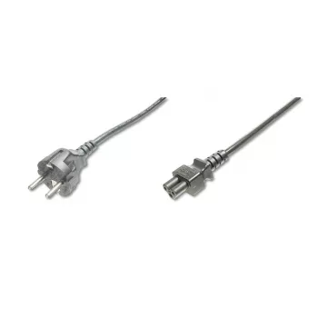 DIGITUS toitejuhe, CEE 7/7 (Tüüp-F) - C5 M/F, 75cm H05VV-F3G 0.75qmm must