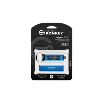 Kingston Technology IronKey 128GB USB-C klahvistikuga 200C, FIPS 140-3 tase 3 AES-256