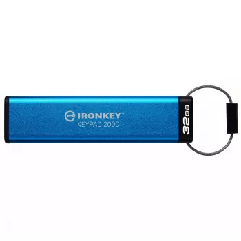 Kingston Technology IronKey 32GB USB-C klaviatuuriga 200C, FIPS 140-3 tase 3, AES-256